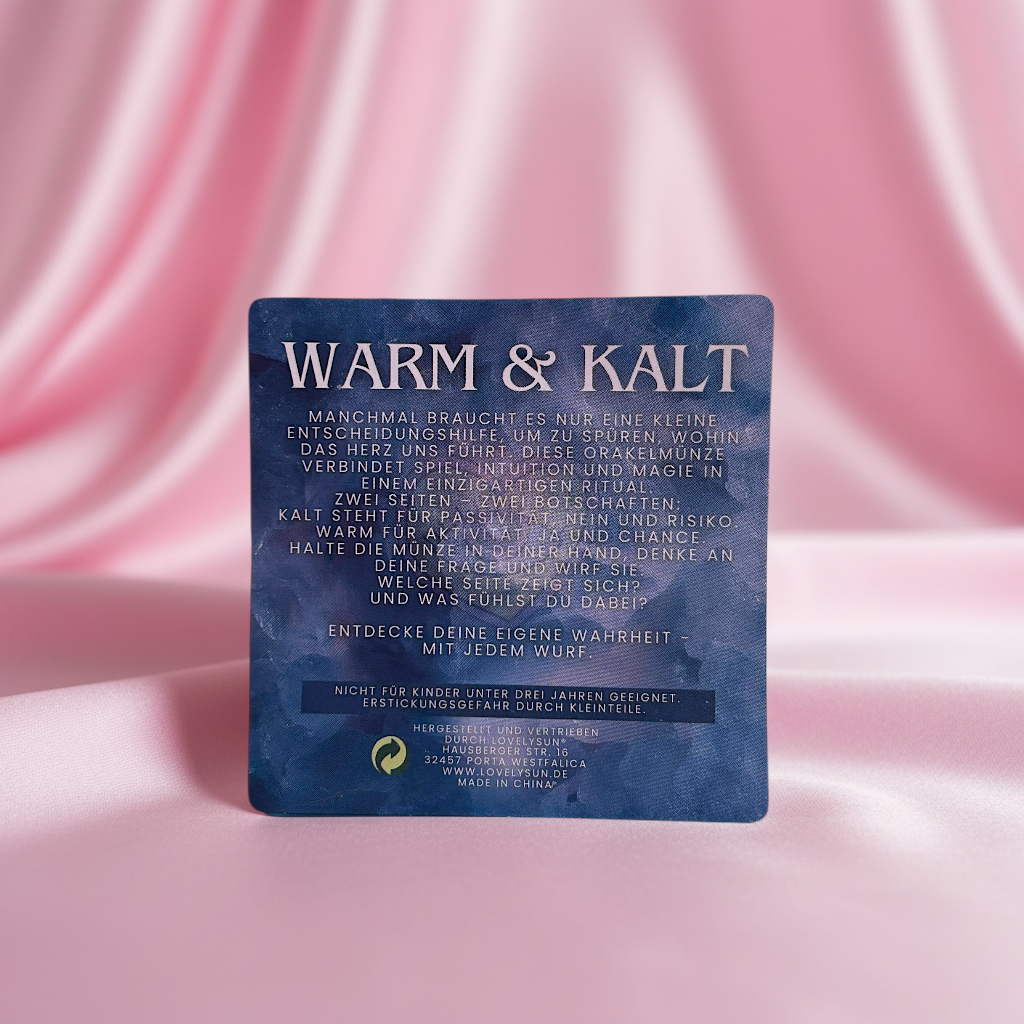 ORAKELMÜNZE "KALT ODER WARM"