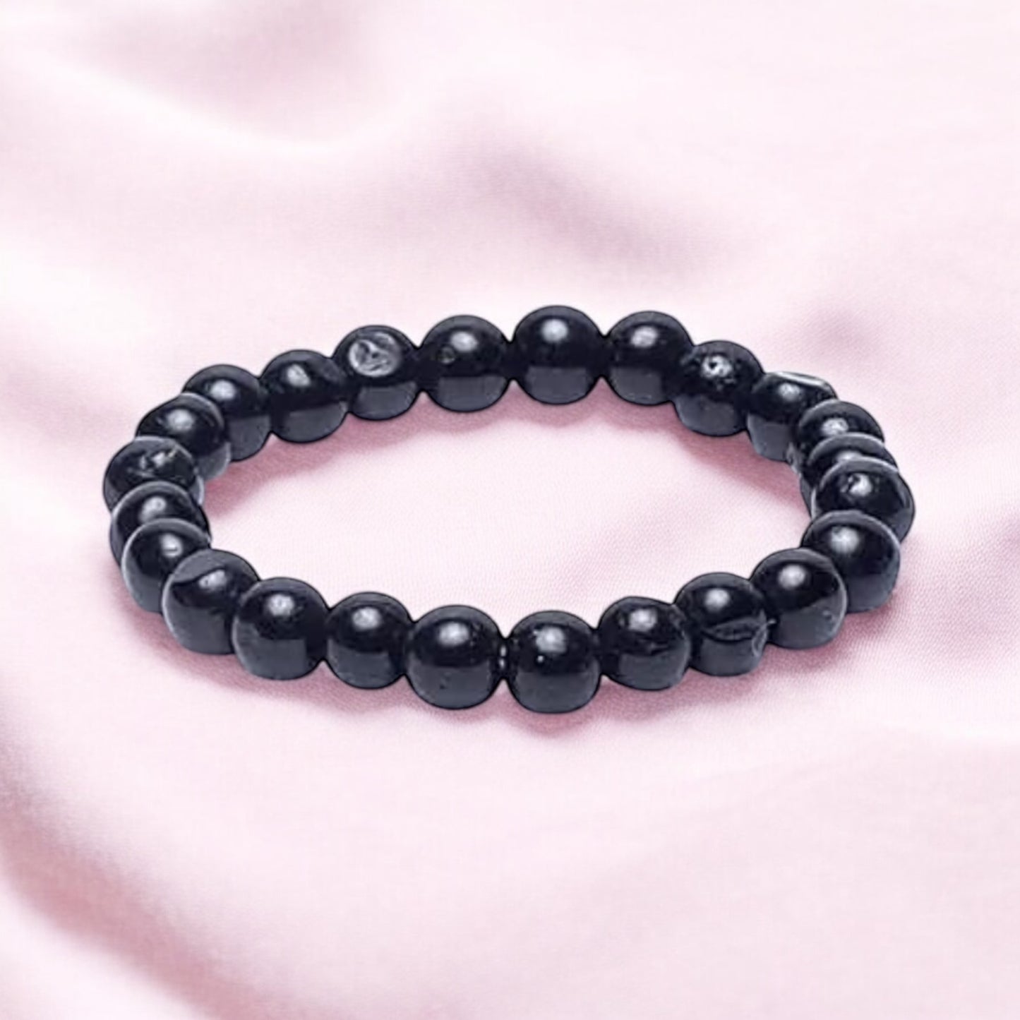 OBSIDIAN PERLEN RING