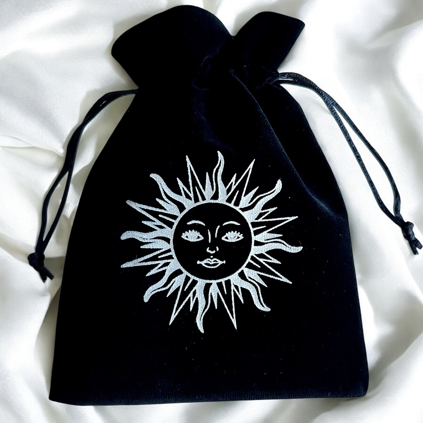 KARTENBEUTEL SONNE SCHWARZ