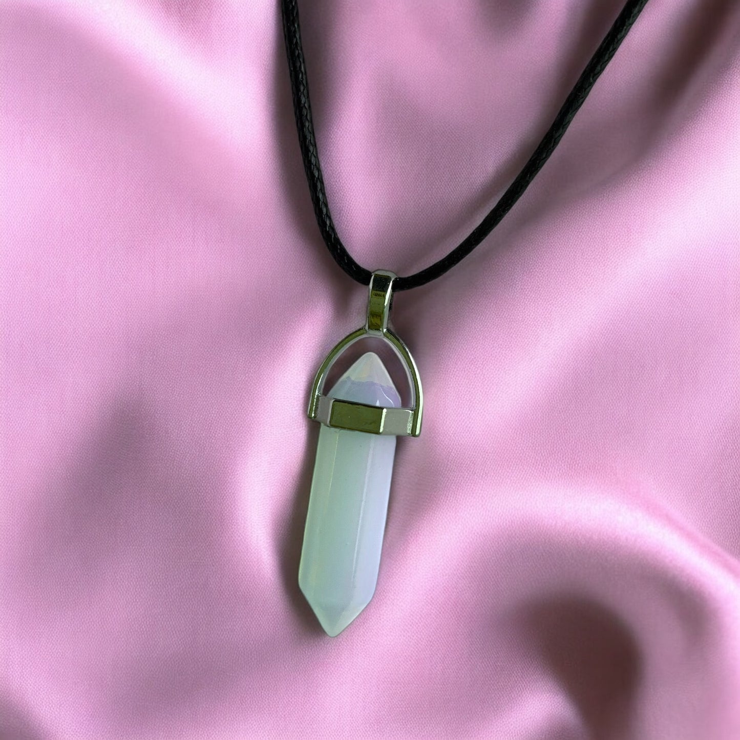 OPALITH KRISTALL KETTE SYNTHETISCH