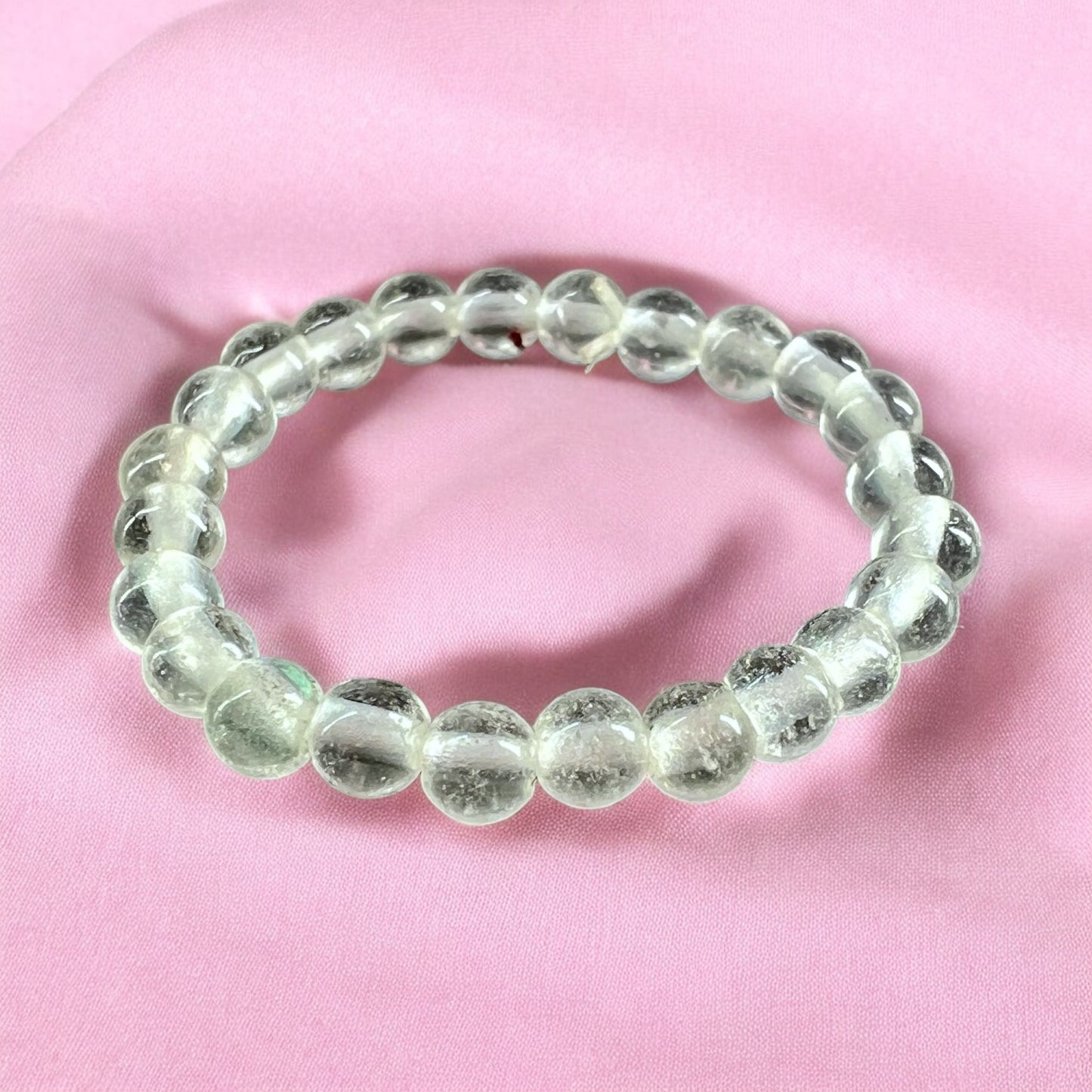 BERGKRISTALL PERLEN RING
