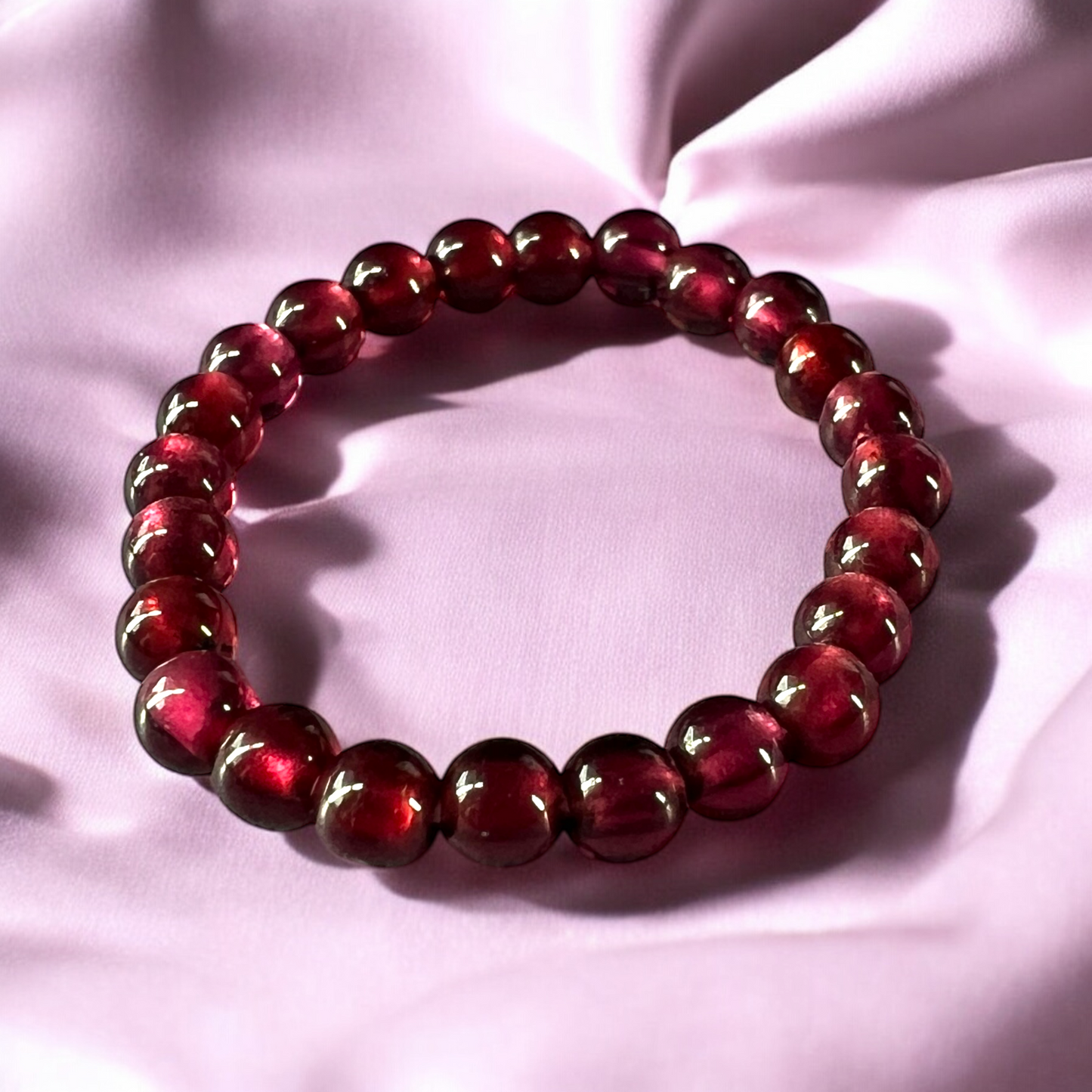 GRANAT PERLEN RING