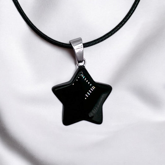 OBSIDIAN SCHUTZ STERN KETTE