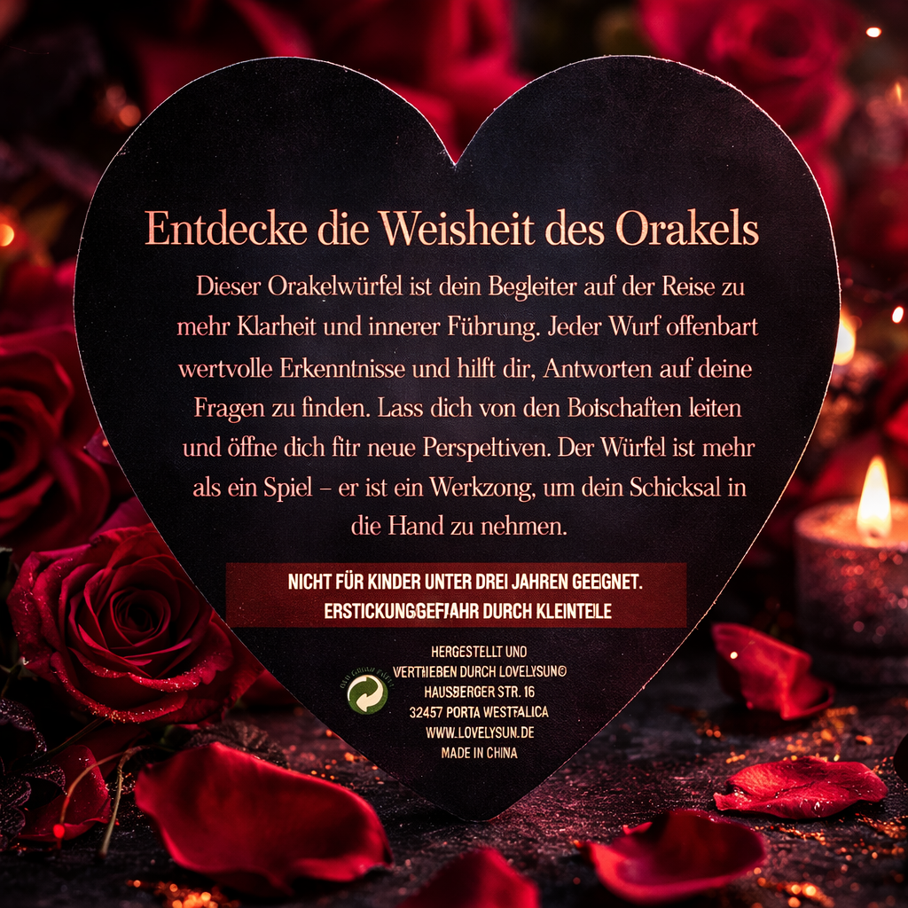 ORAKELWÜRFEL ROT "EINBLICKE"