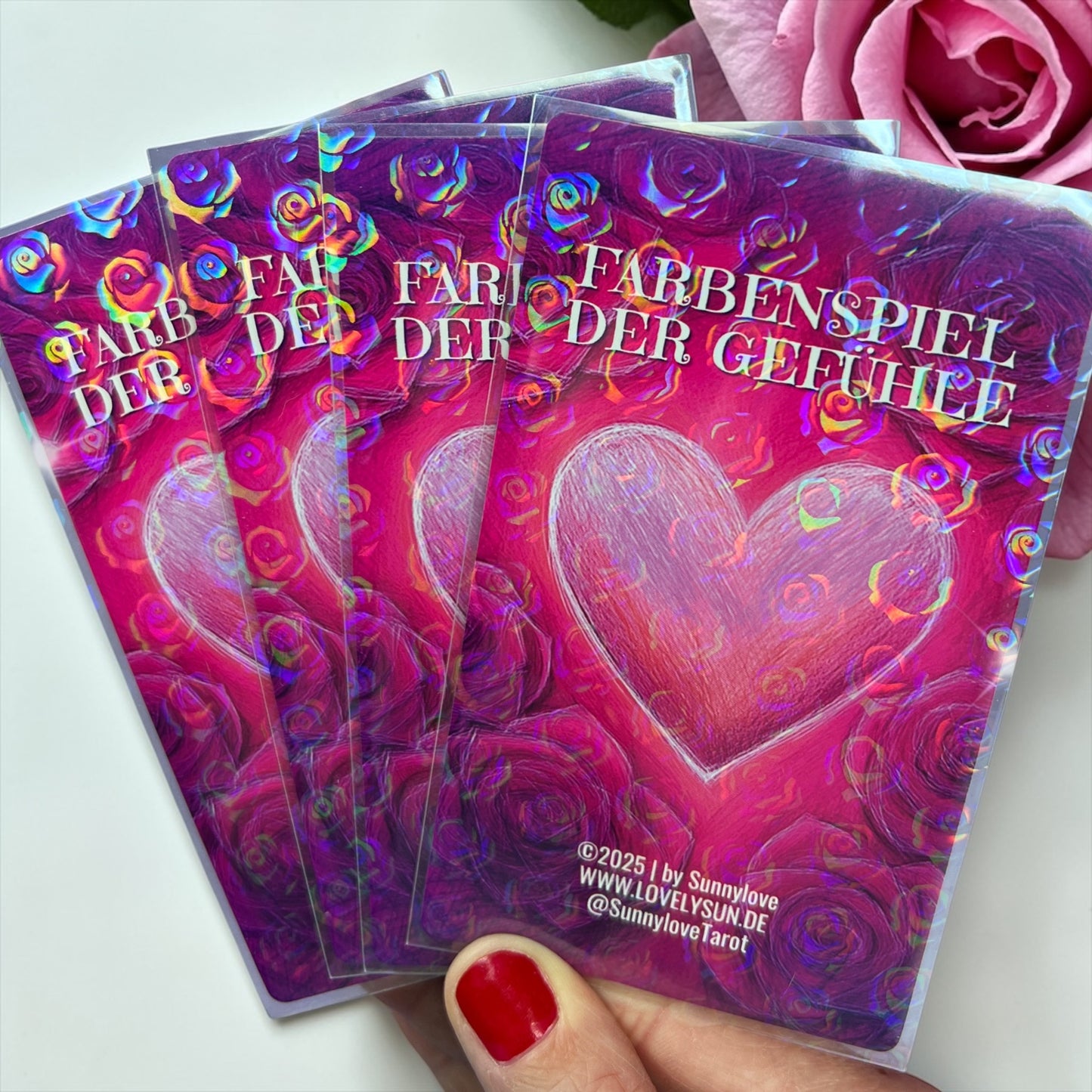 KARTENHÜLLEN ROSEN EINSEITIG