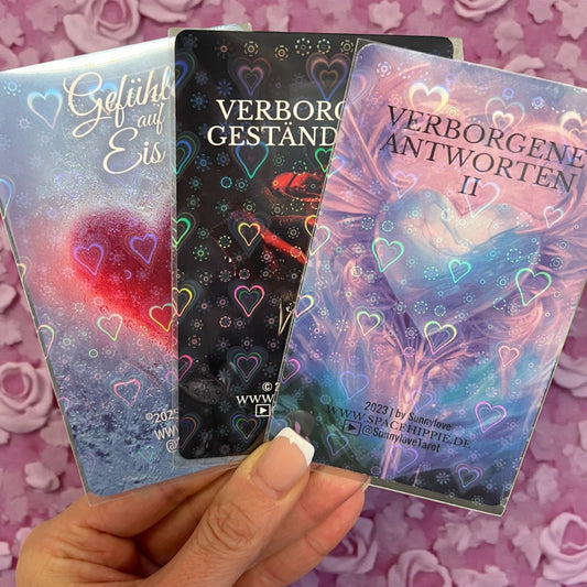 KARTENHÜLLEN HERZEN EINSEITIG