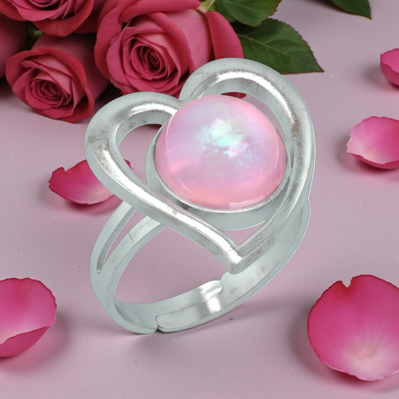 STIMMUNGSRING SILBERHERZ FARBWECHSEL