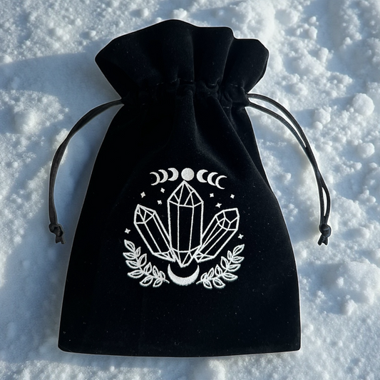 KARTENBEUTEL KRISTALL SCHWARZ